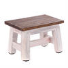 BLUMENHOCKER Monte Mahagoni Massivholz 05 weiß-natur - Multicolor, Holz (30/21/20cm) - DESIGN DELIGHTS