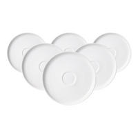 ESPRESSOUNTERTASSEN Skagen weiß ø 11 cm 6er Set - Weiß, Keramik (11cm) - Ritzenhoff Breker