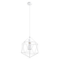 HÄNGELEUCHTE Stahl Weiß KÄFIG - Weiß, Metall (30/30/100cm)