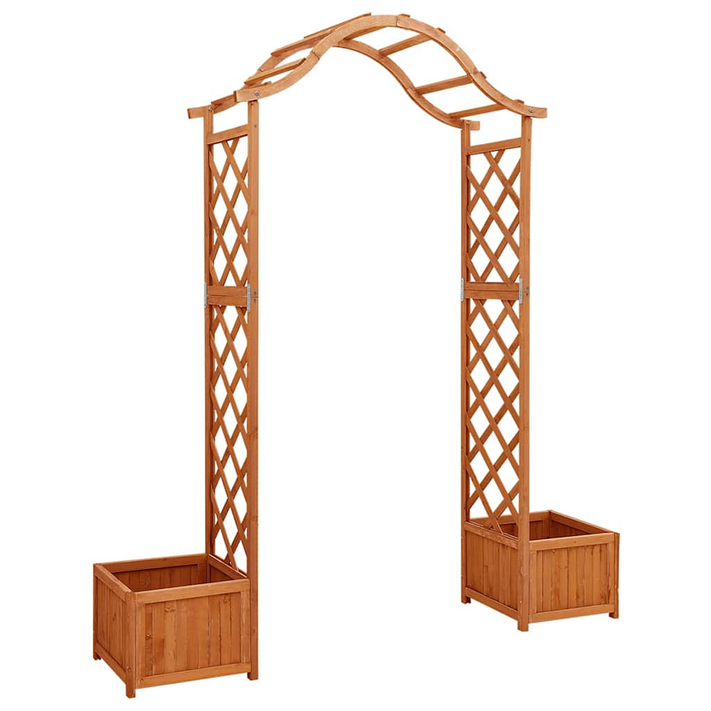 vidaXL Rosenbogen Braun 175x40x175 cm