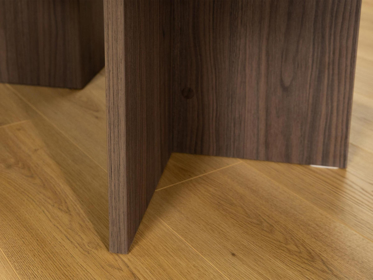 COUCHTISCH Gelizo 22 mm - Nussbaumfarben, Holzwerkstoff (65/110/42cm) - MIRJAN24