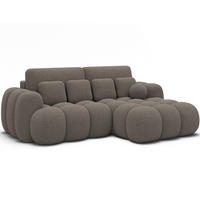 ECKSOFA COVELION L-Form – Schlaffunktion, Bettkasten, Wellenfederung, HR-Kaltschaum, inkl. Kissen, moderner Wohnkomfort - Braun, Kunststoff (167/260cm) - Wohnideebilder