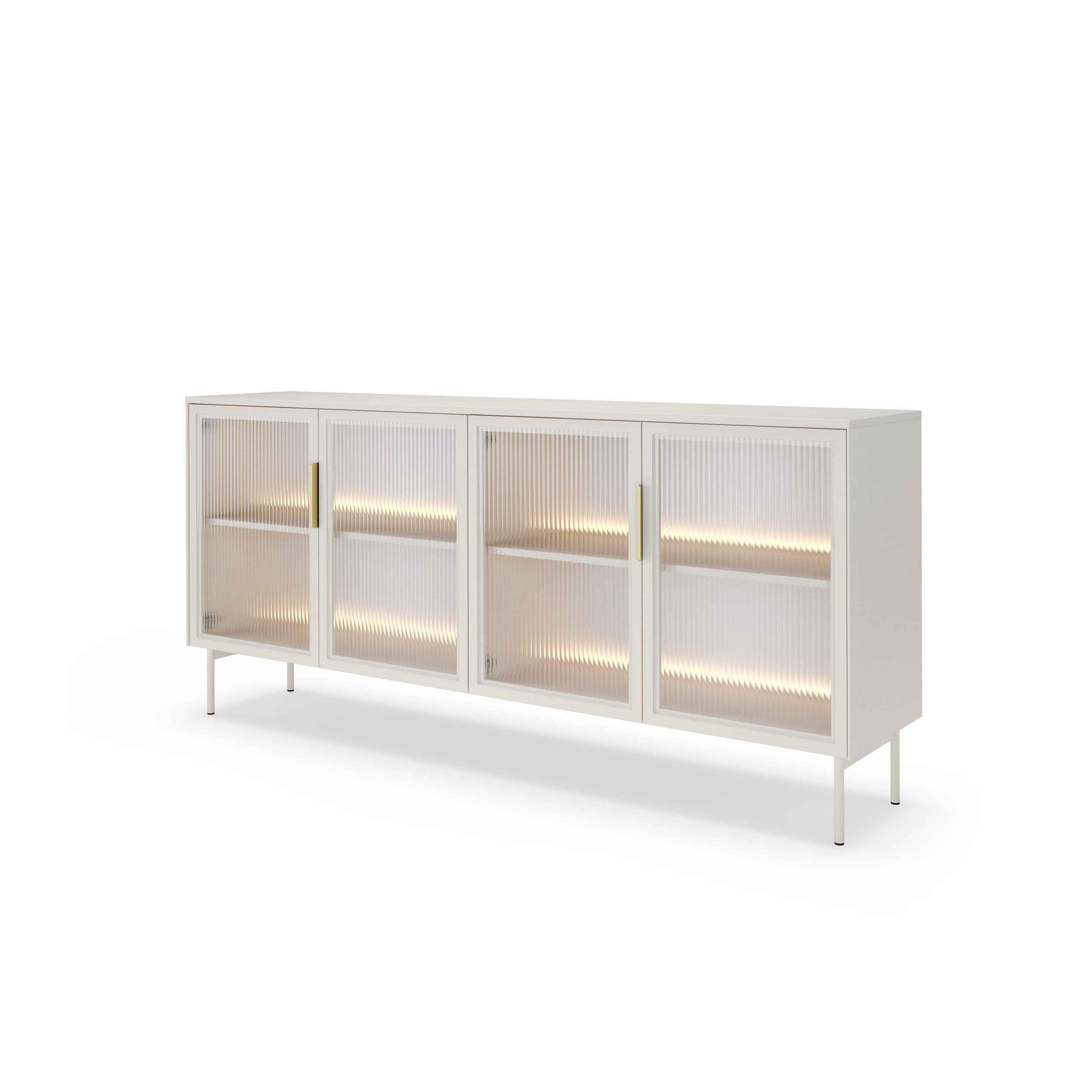 Pillovely Kommode Hellgrau 181.3x82.6x39.3 cm