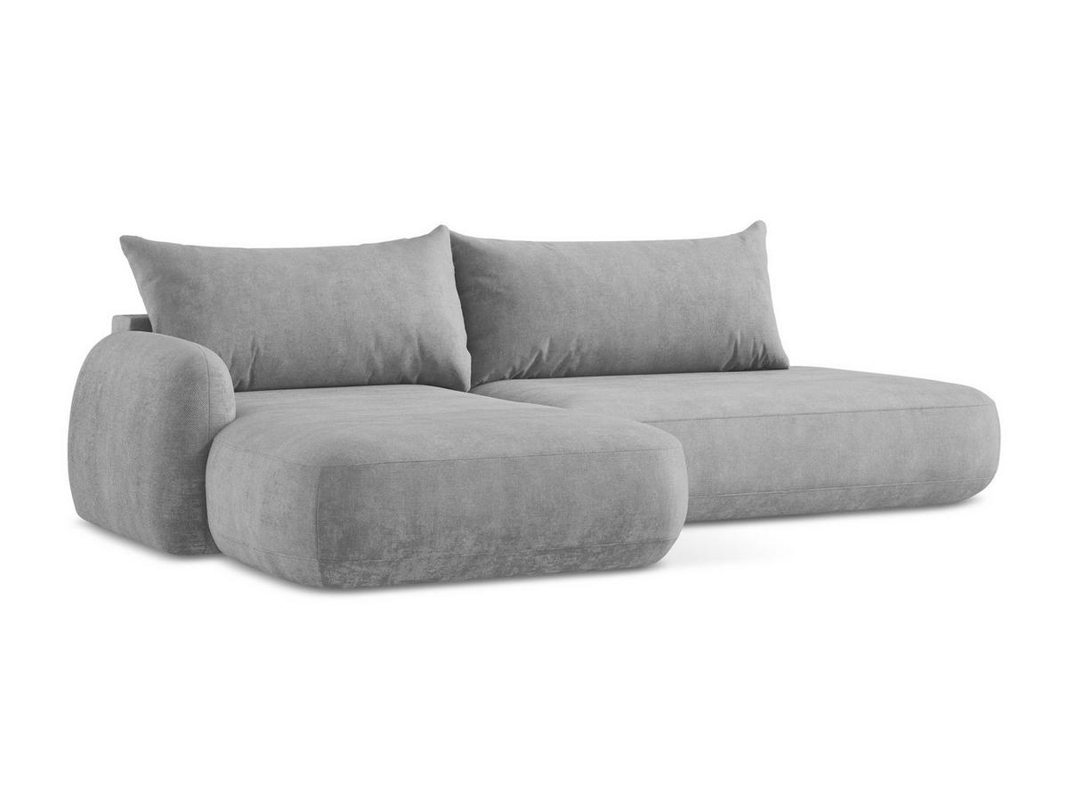 POUF Chenille Stoff Blau - Blau/Schwarz, Holzwerkstoff/Textil (111/88/60cm) - Makamii