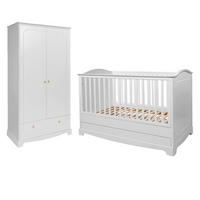SOBA ZA BEBE 2-dijelniRoyal Bijeli - bijela, drvni materijal (78/97/149cm) - Petits-meubles