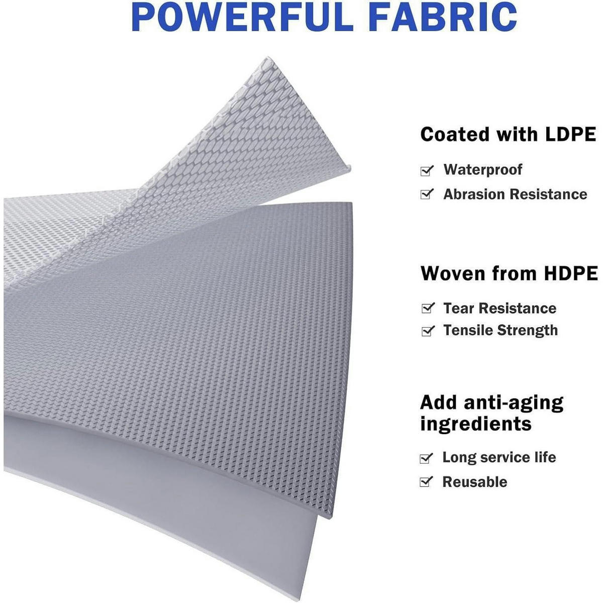 ABDECKPLANE 3x4m 440 g/m² Blau - Blau, Kunststoff (300/400/1cm)