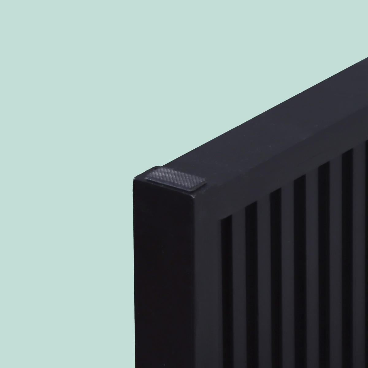 SITZBANK - Schwarz, Holz/Textil (45/43/33cm) - Relaxdays