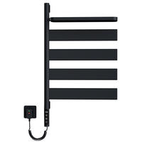 HEIZKÖRPER Handtuchheizkörper Intelligentes Heizsystem mit Ablage Schwarz 76/45 cm - Schwarz, Metall (45/76/14cm) - EMKE