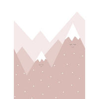FOTOTAPETE Berge 200 x 279 cm - Pink, Papier (200/279cm) - Sanders & Sanders
