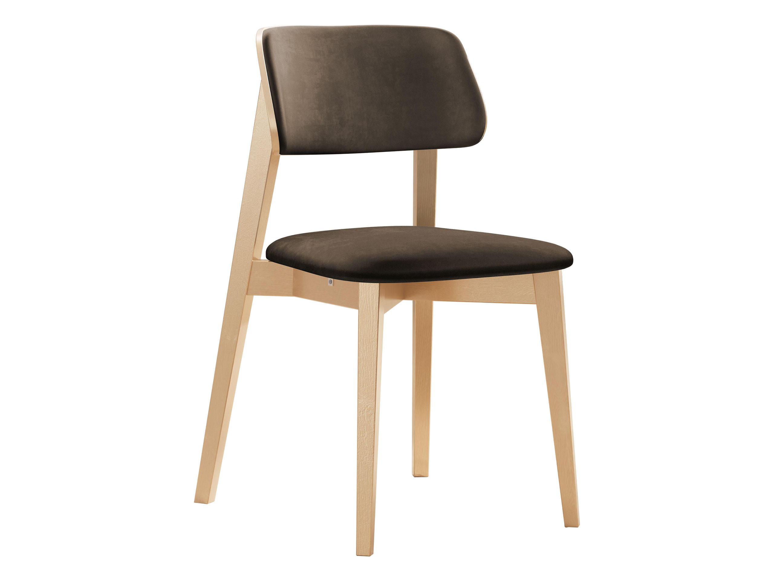 WOHNZIMMER STUHL KT63/C, Holzfarbe: Buche - Buchefarben/Braun, Holz/Textil (47/80/49cm) - MIRJAN24