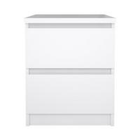 NACHTSCHRANK weiß hochglanz - Weiß, Holzwerkstoff (40/50/50cm) - ebuy24