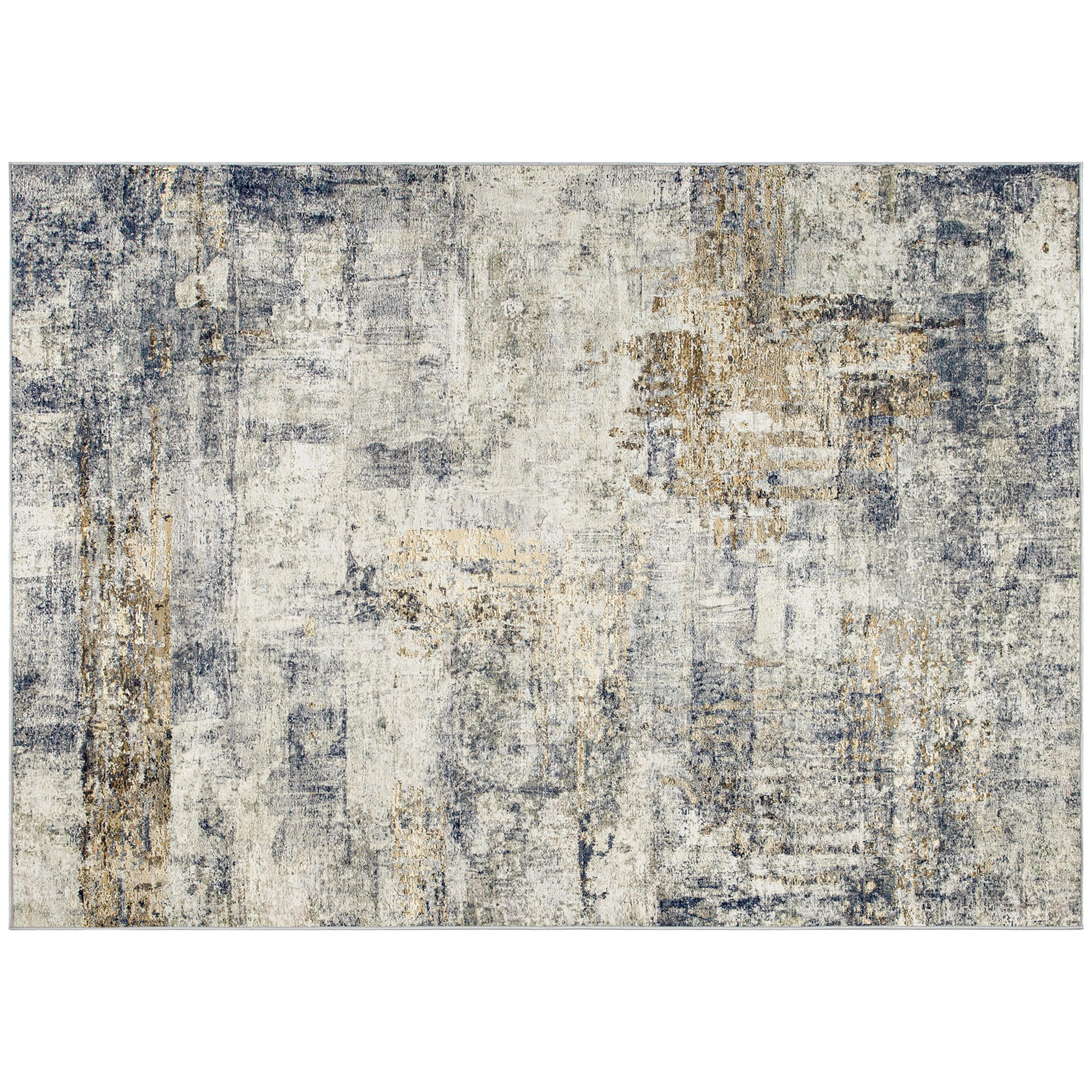 TEPPICH Polyester Grau - Grau, Textil (140/200cm) - HOMCOM