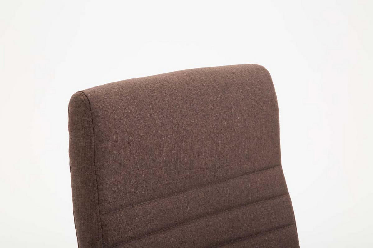 BÜROSTUHL Vallon, Stoff Braun - Braun, Textil/Metall (60/118/68cm) - TPFLiving