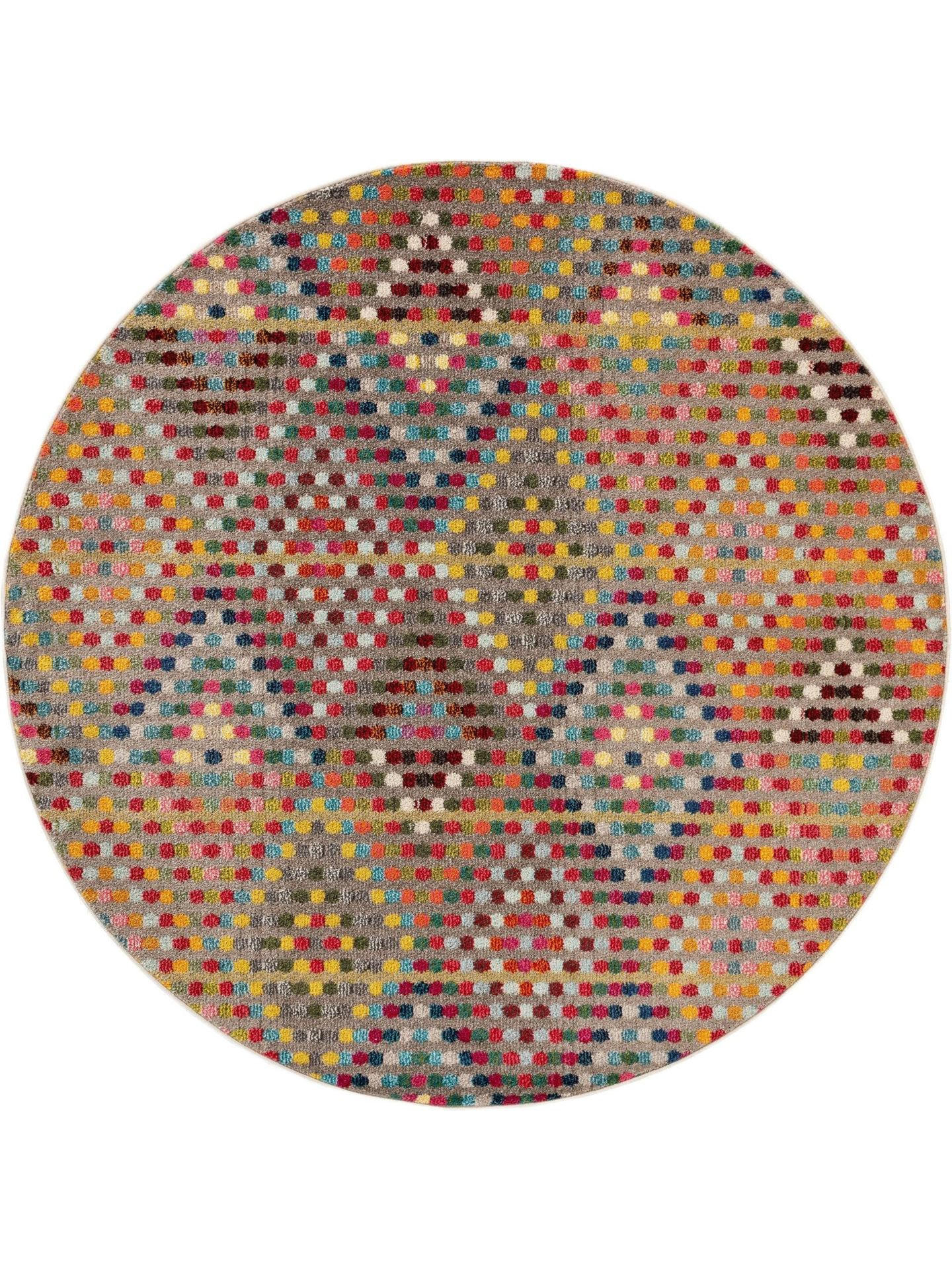 TEPPICH Casa Multicolor ø 120 cm rund - Multicolor, Naturmaterialien/Kunststoff (120/1cm) - KUNSTLOFT