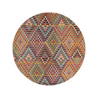 TEPPICH Casa Multicolor ø 120 cm rund - Multicolor, Naturmaterialien/Kunststoff (120/1cm) - KUNSTLOFT