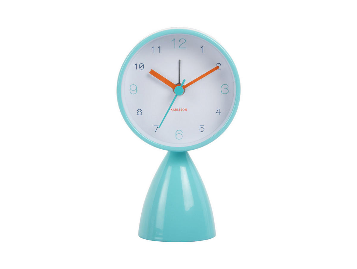 WECKER Funky Vibes 4/7/13 cm - Blau, Metall (7/13/4cm) - Karlsson