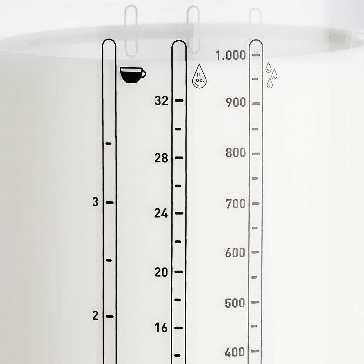 MESSBECHER Recipe - Transparent, Glas (1L) - Butlers