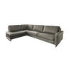 ECKSOFA VILNIUS Anthrazit Kunstleder - Anthrazit/Schwarz, Textil (290/217cm) - KAWOLA