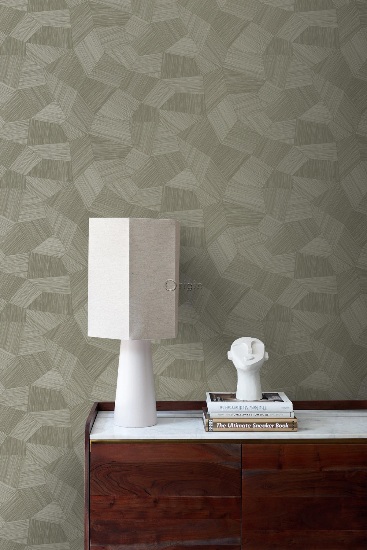 TAPETE 3D-Muster 53 cm x 10.05 m - Beige, Papier (53/1000cm) - Origin Wallcoverings
