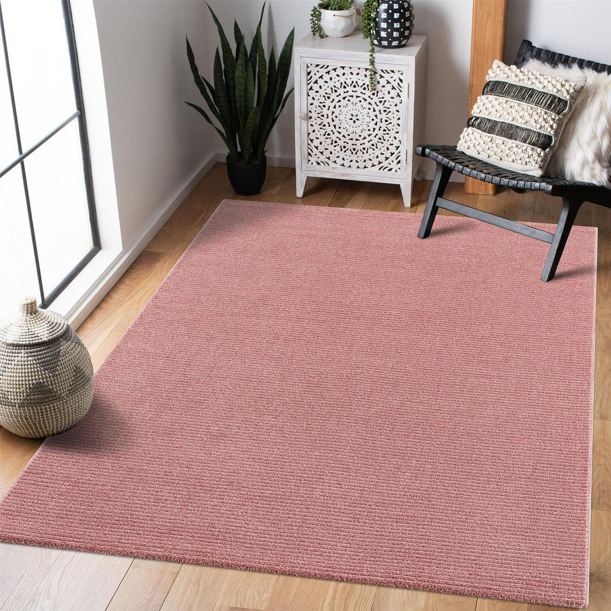 KURZFLOR-TEPPICH Fancy 900 Rosé 160x230 cm - Rot/Rosa, Textil (160/230cm) - carpet city