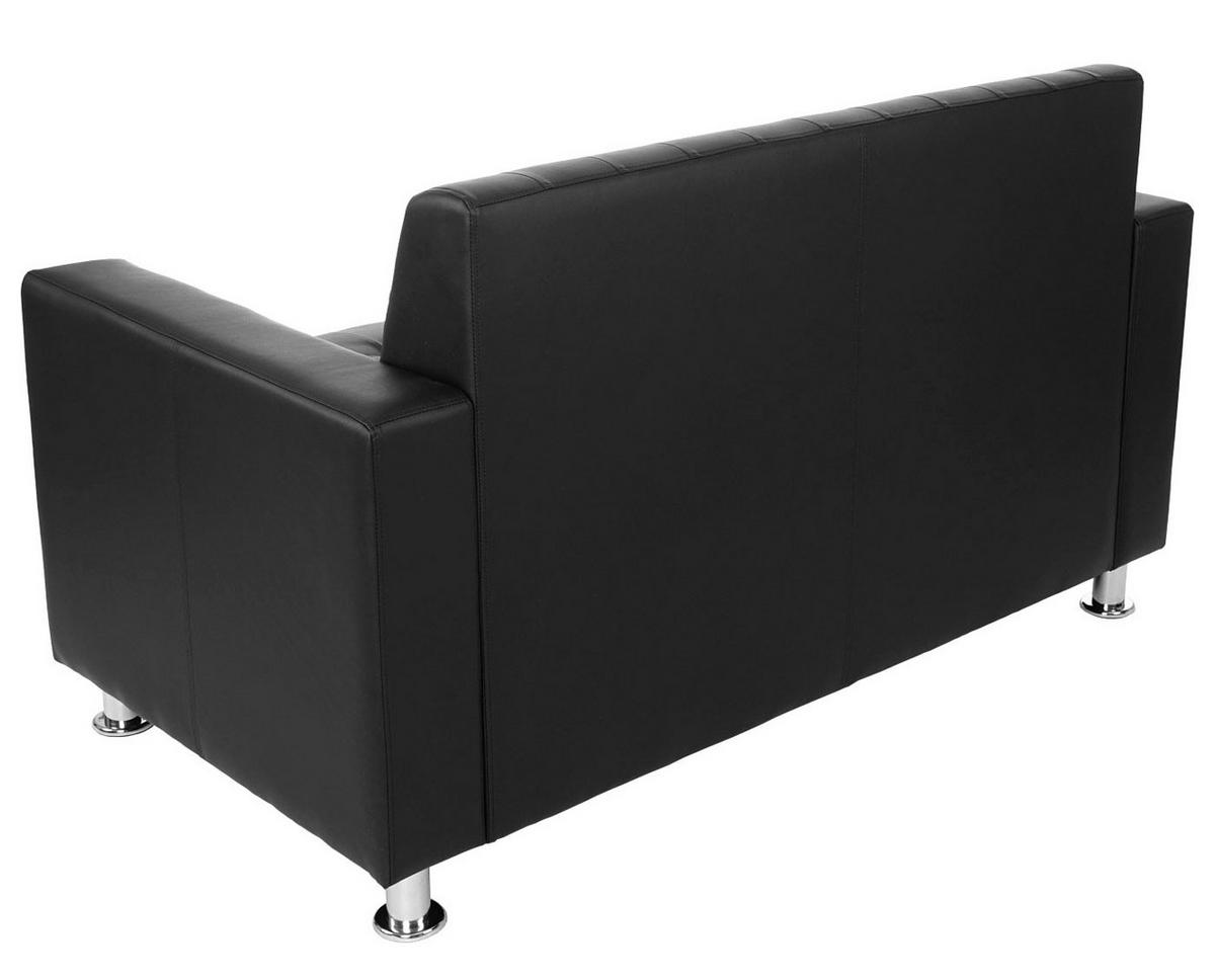 2-SITZER SOFA Schwarz - Schwarz, Textil (139/82/75cm) - MCW