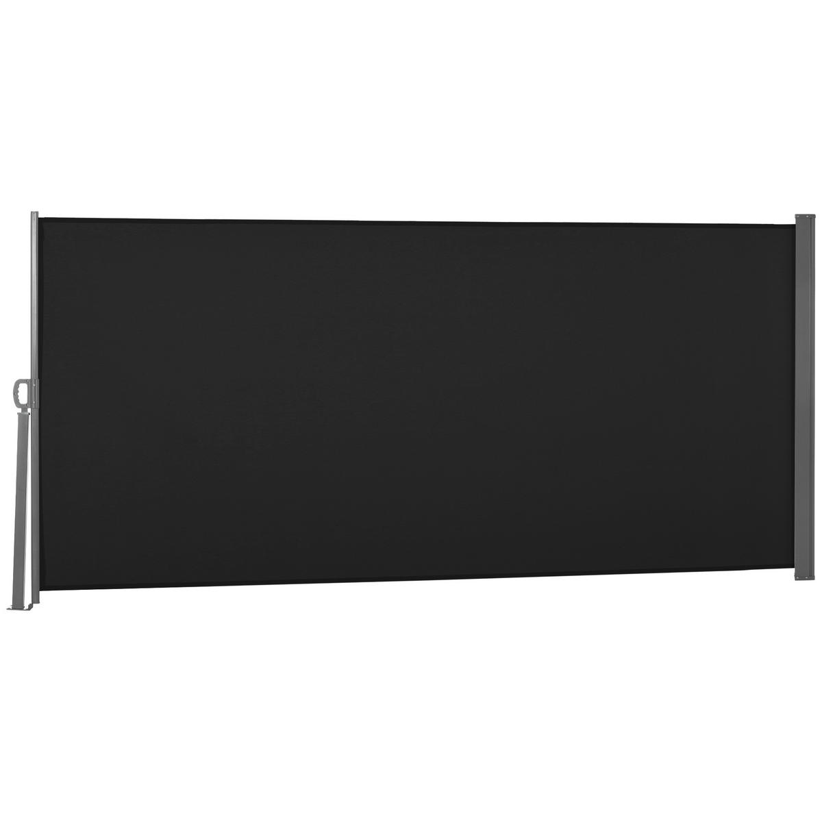 MARKISE DE-14021 ausziehbar 3/1,6 m, UV-Schutz Schwarz - Schwarz, Textil (0.01/160/300cm) - ComfortXL