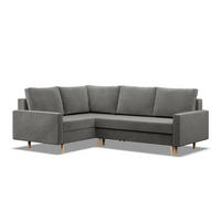 ECKSOFA Blank links hellgrau - Hellgrau, Textil (223/172cm) - SIMKAM Furniture