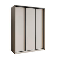 SCHWEBETÜRENSCHRANK NISSE 150/205/60 cm 3-türig Kaschmir - Kaschmir, Holzwerkstoff (150/205/60cm) - MASSENO