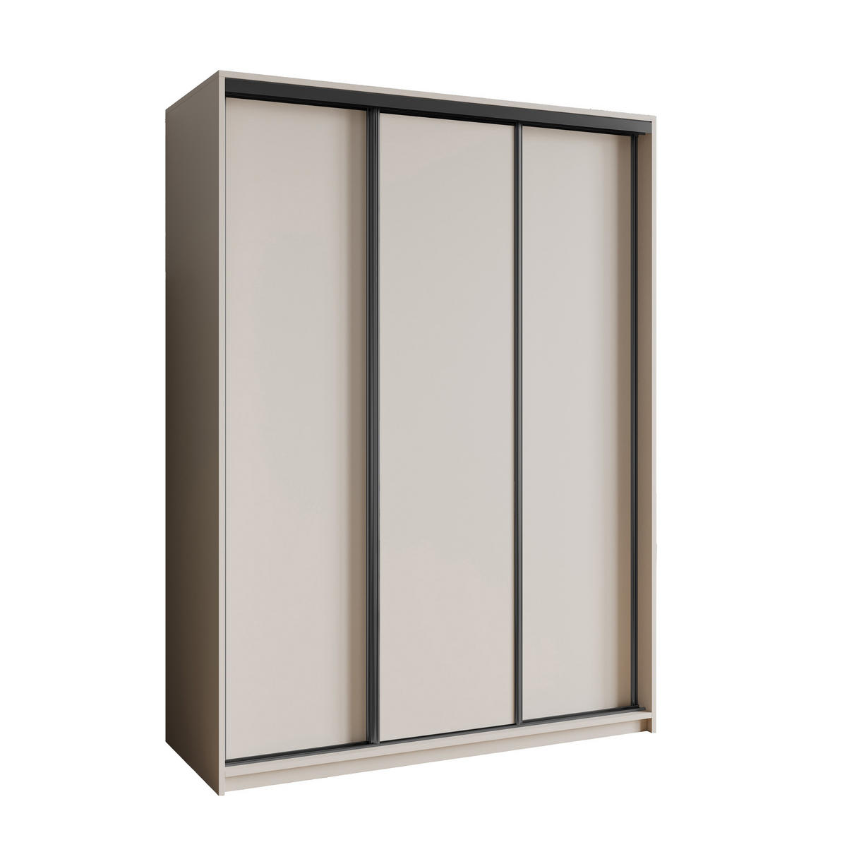 SCHWEBETÜRENSCHRANK NISSE 150/205/60 cm 3-türig Kaschmir - Kaschmir, Holzwerkstoff (150/205/60cm) - MASSENO