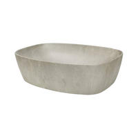 AUFSATZWASCHBECKEN 50.5 cm - ANNA BM295 in Grau/Matt - Grau, Keramik (50.5/13.5/38.5cm)