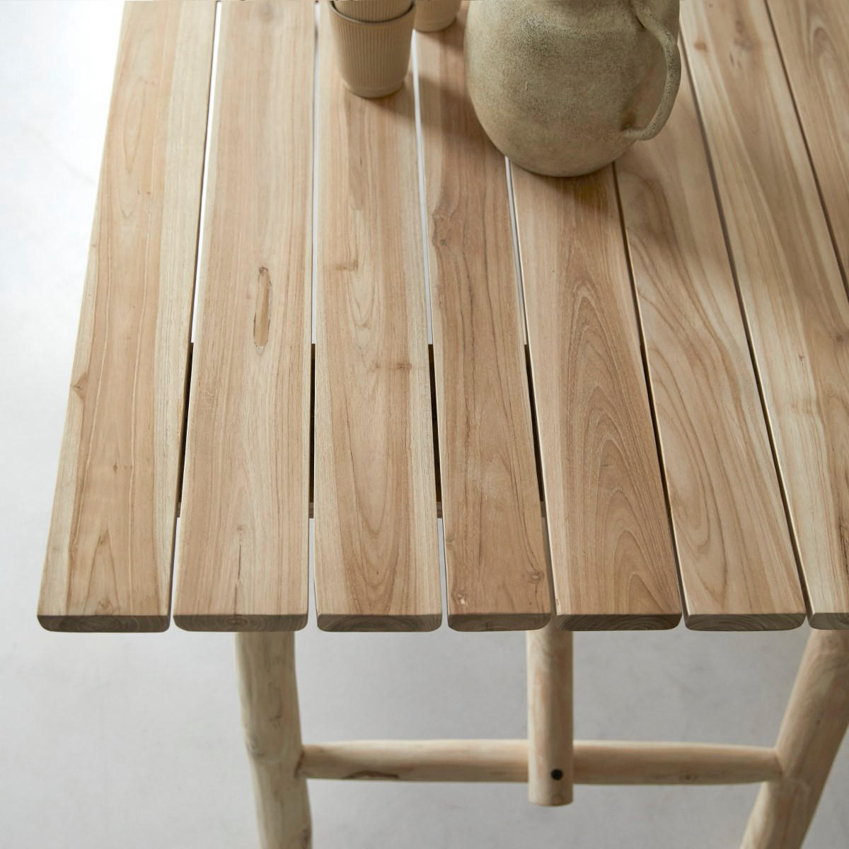 TISCH Mathilda Natur aus Teak - Naturfarben, Holz (85/170/75cm) - Tikamoon