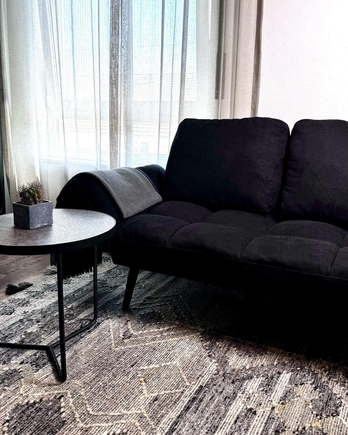 COVOR KILIM Aratashen 230/160 cm - gri, material textil (160/230cm) - Beliani