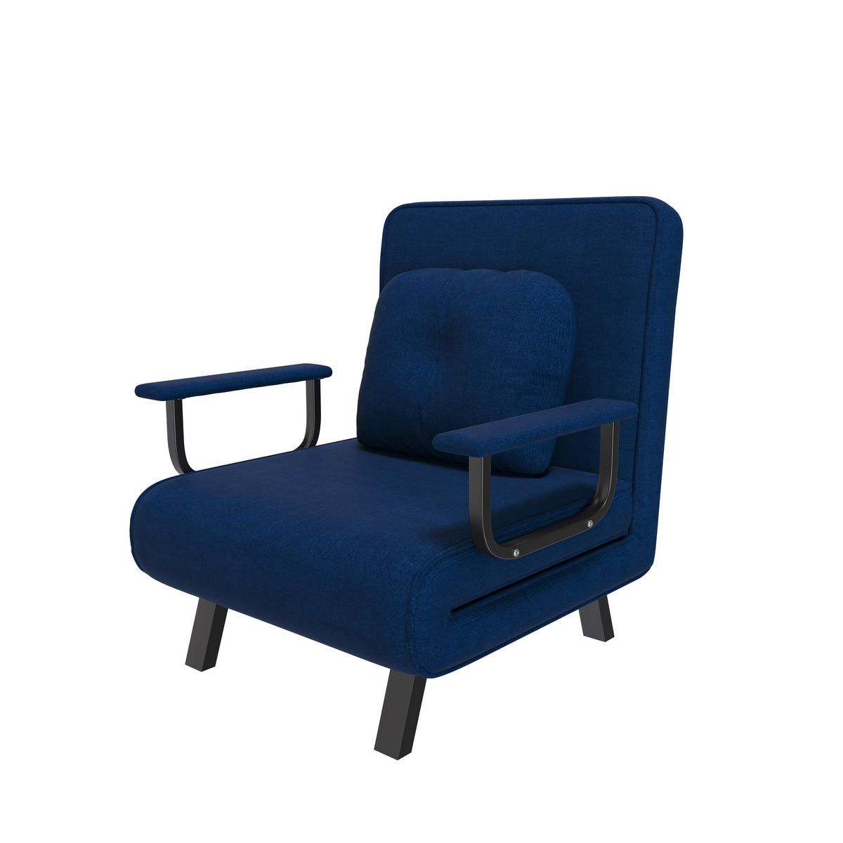 SCHLAFSESSEL 5-fach verstellbar mit Liegefunktion, DE-42425, Blau - Blau, Metall (60/79/60cm) - ComfortXL