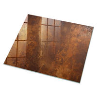 GLASPLATTE 80x60 cm – Erdtextur - Braun, Glas (0.4/80/60cm) - ArtPrintCave