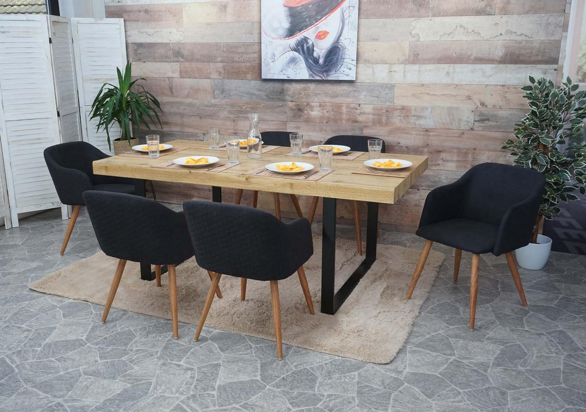 ESSZIMMERSTUHL Anthrazit - Anthrazit, Textil (53/78/60cm) - MCW