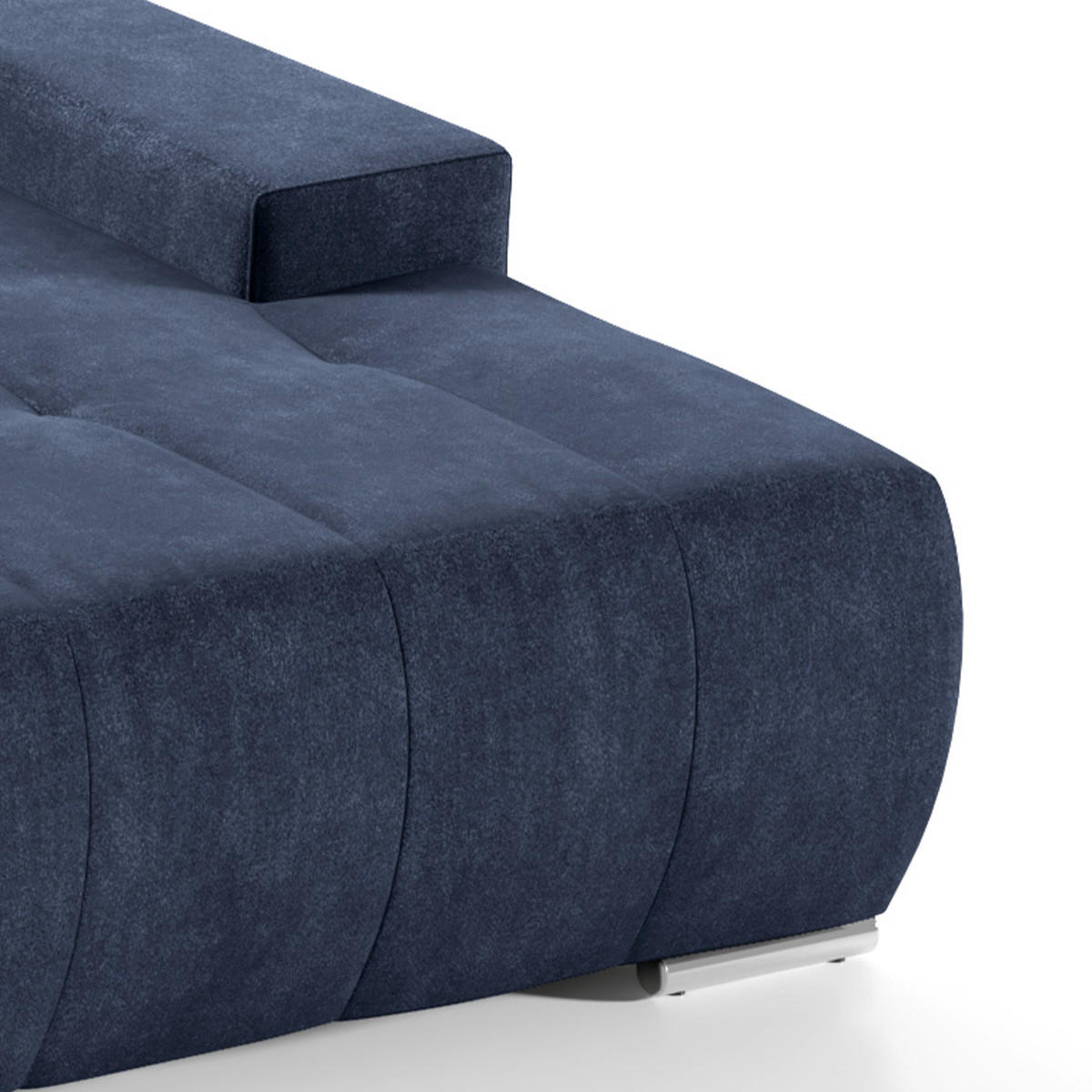 ECKSOFA Jonas 4 Sitzplätze Marineblau - Blau, Holzwerkstoff (265/185cm) - Petits-meubles