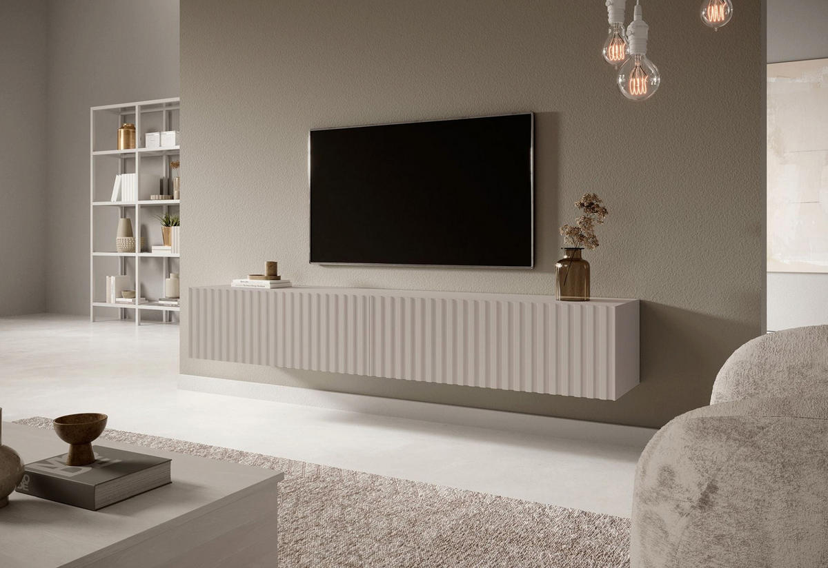 TV-HÄNGEBOARD Telire Greige 138/30/32 cm - Taupe, Holzwerkstoff (138.6/30/31.6cm) - Selsey