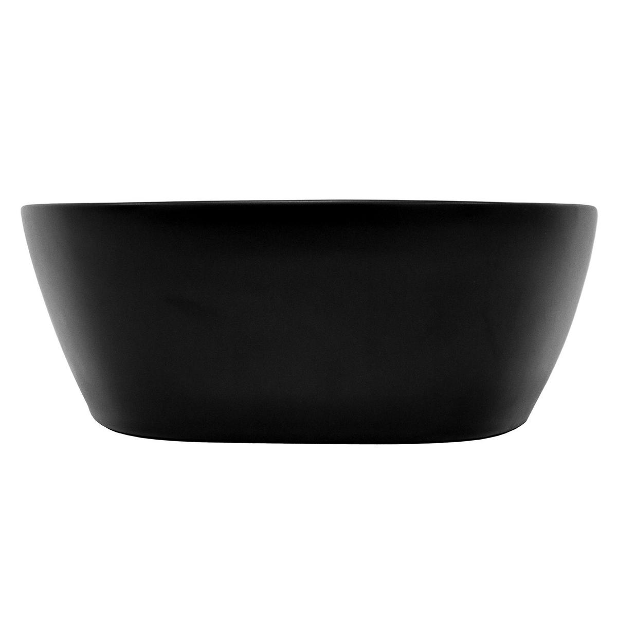 WASCHBECKEN - Schwarz, Keramik (38.5/14/60.5cm) - ML-DESIGN
