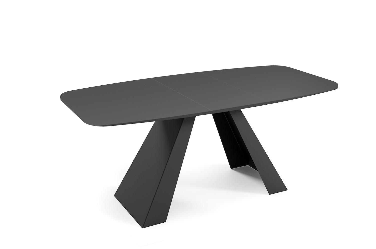 Feldmann-Wohnen Esstisch Schwarz 80x76x160 cm
