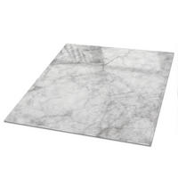 TISCHPLATTE 50x50 cm – Grauer Marmor - Grau, Glas (50/50/0.4cm) - Wallfluent