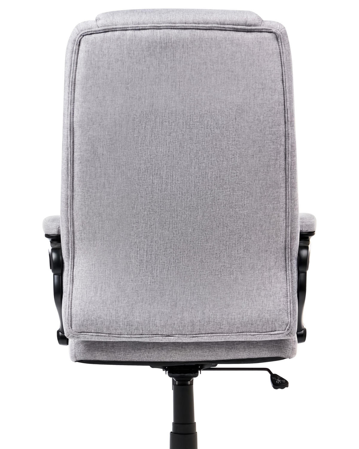 CHEFSESSEL Leinen Grau Graceful - Grau, Textil (70/119/70cm) - Beliani