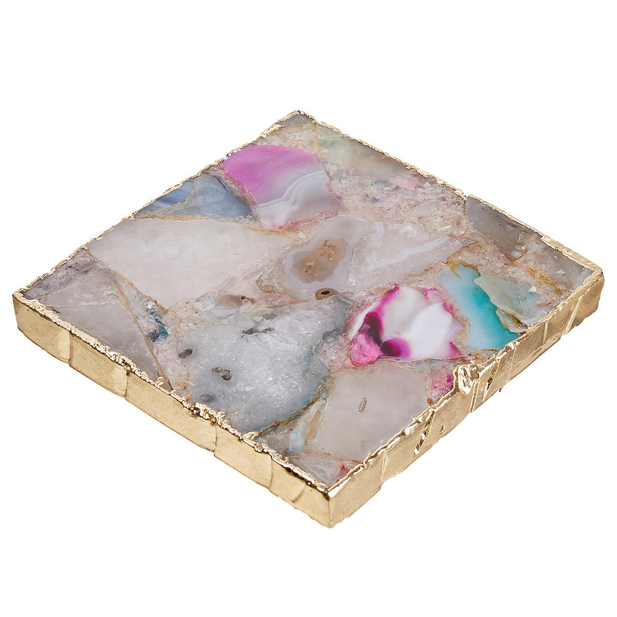 UNTERSETZER (4er Set) Crystal - Multicolor, Stein (10/10cm) - Butlers