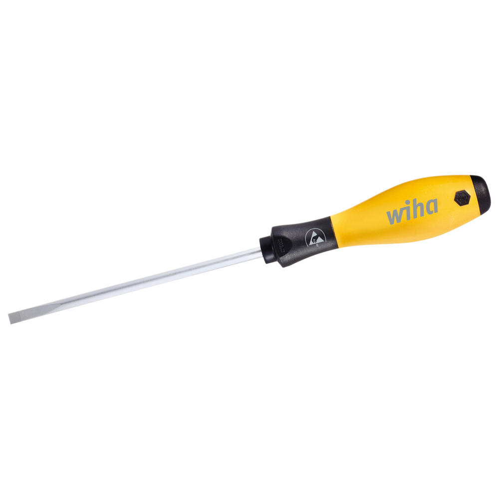 SCHLITZ-SCHRAUBENDREHER SoftFinish, ESD, 2,5x75 mm - Multicolor, Kunststoff (180/25/25cm) - Wiha