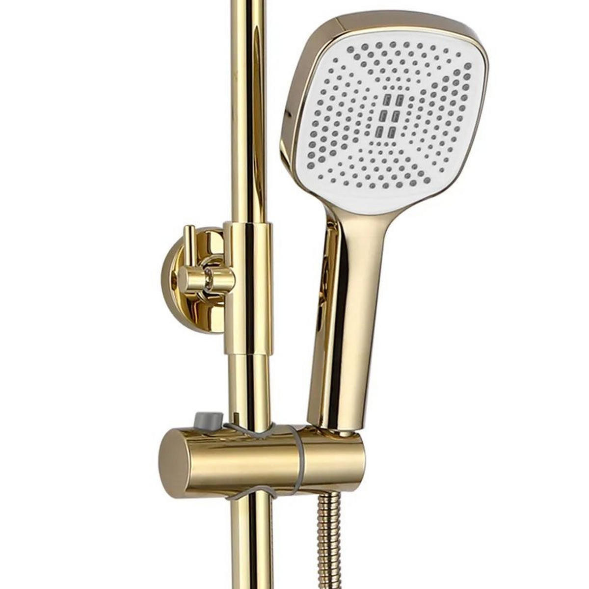 DUSCHGARNITUR Rea Storm Gold - Goldfarben, Metall (30/136/45cm) - REA