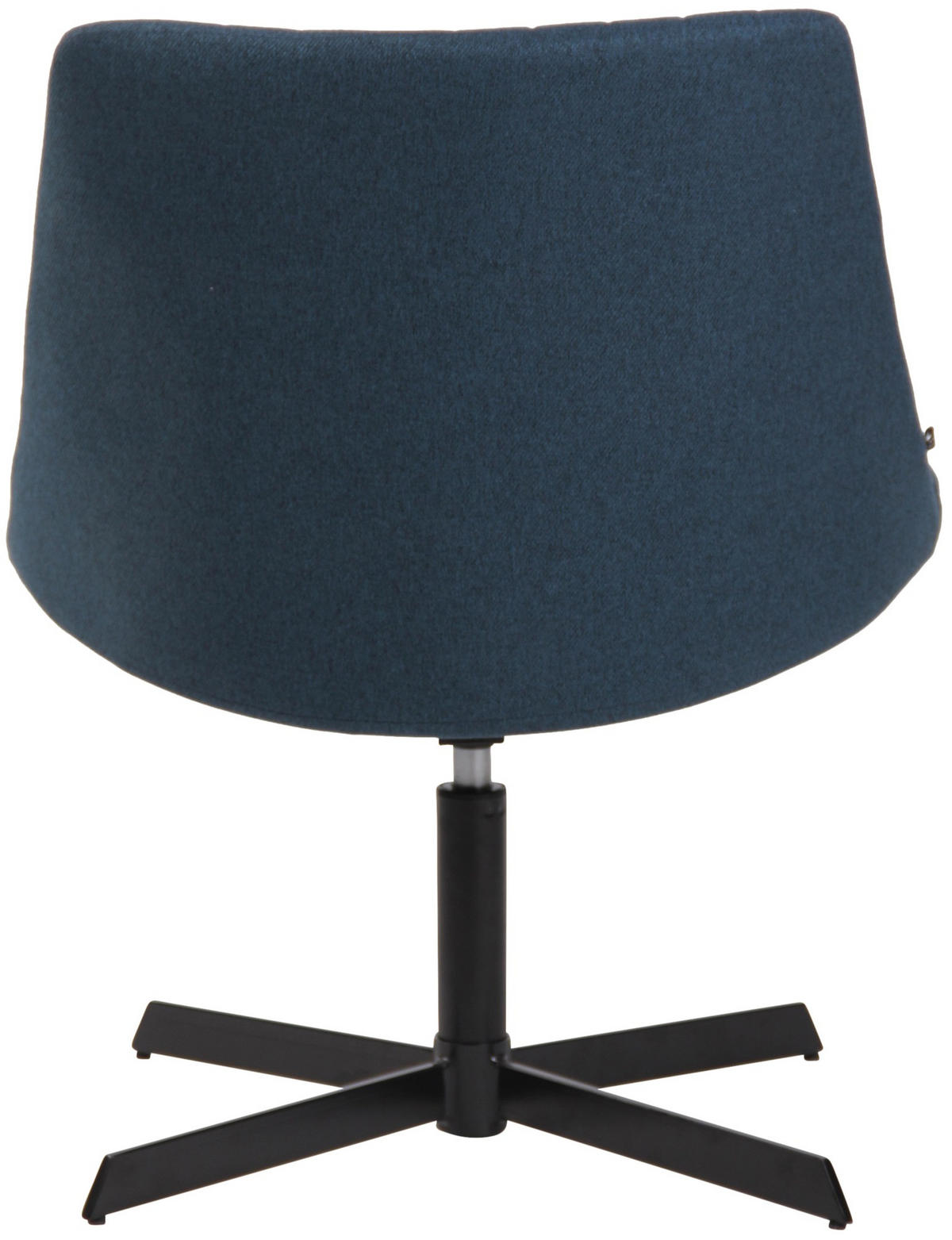 DREHSTUHL Stoff blau - Blau/Schwarz, Textil/Metall (63/79/71cm) - CLP
