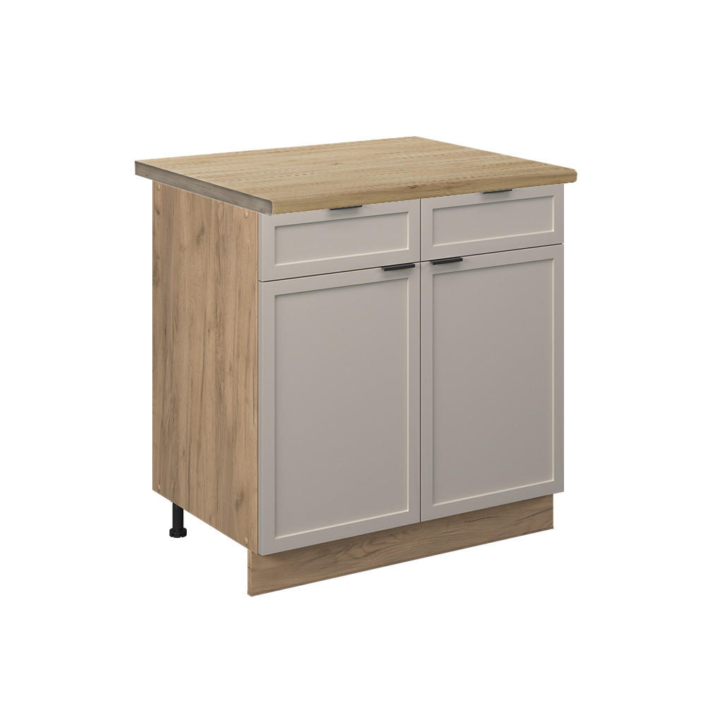 Vicco SPODNÍ SKŘÍŇKA KUCHYŇSKÉ LINKY Fame-Line GreyBeige 80 cm , PD Dub