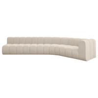 ECKSOFA modulares Sofa Karex-L2 - 399x194x70 cm Beige - Beige, Holzwerkstoff/Textil (399/194cm) - ALTDECOR