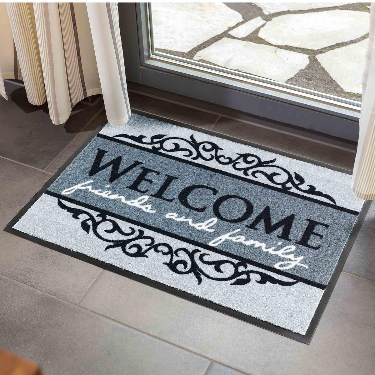 SAUBERLAUFMATTE INNEN HOMELIKE - Hellgrau, Textil (50/70cm) - Astra