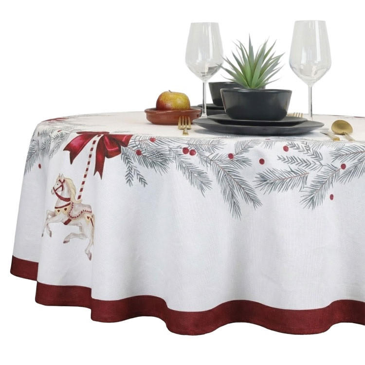 Unique Living Tischdecke Mehrfarbig 180x180 cm