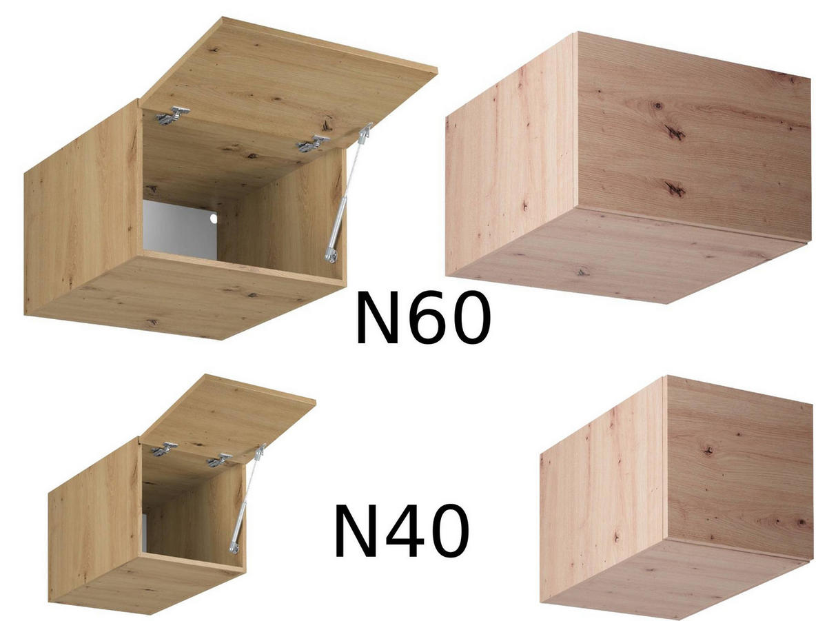 WINKELKÜCHE 330 × 230 cm - Langen K105-M330 - in Artisan Eiche - Schwarz/Eiche Artisan, Holz/Holzwerkstoff (330/248/230cm)